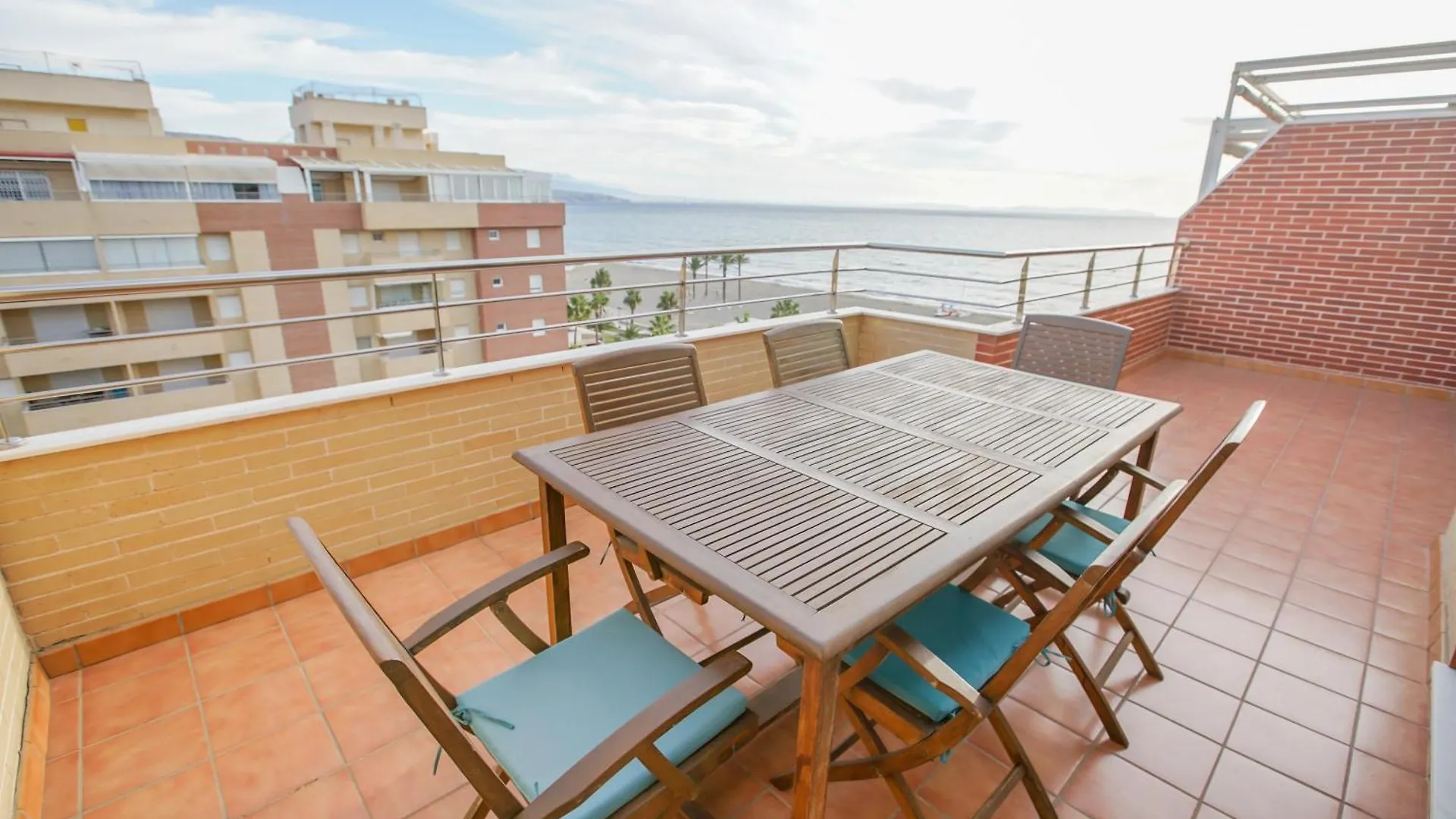 Apartment Seaside Terrace Apartments: Beachfront Living with Pool and Views Roquetas de Mar