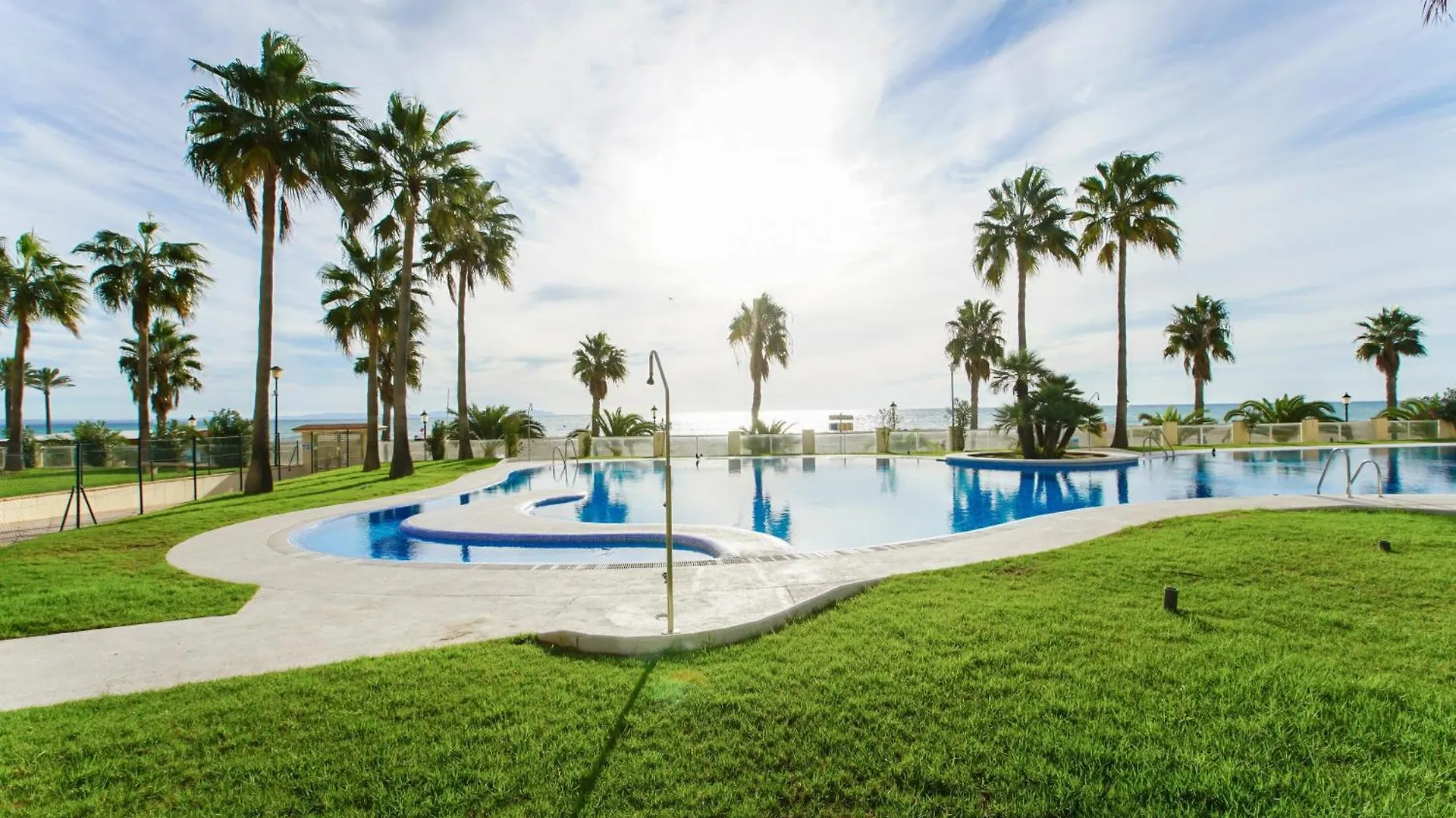 Apartment Seaside Terrace Apartments: Beachfront Living with Pool and Views Roquetas de Mar Spain