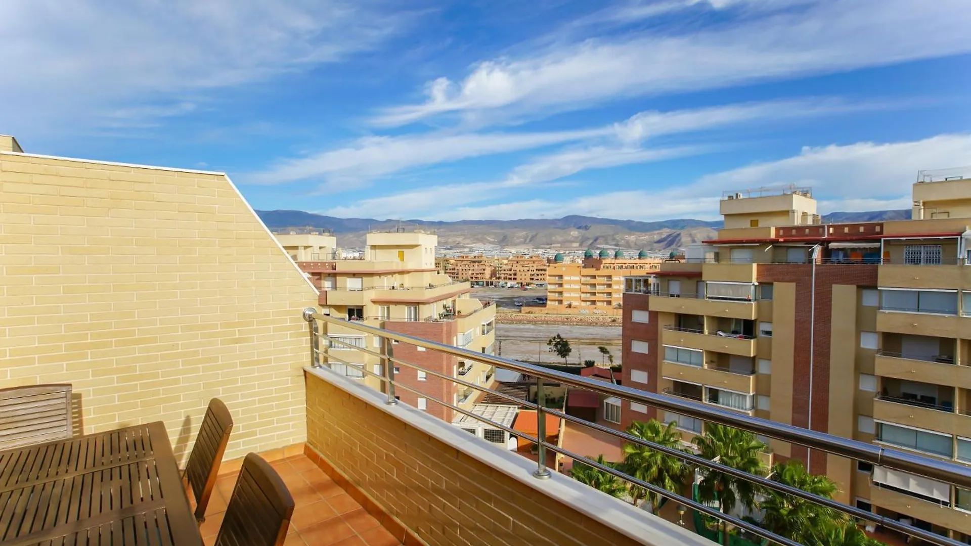Apartment Seaside Terrace Apartments: Beachfront Living with Pool and Views Roquetas de Mar