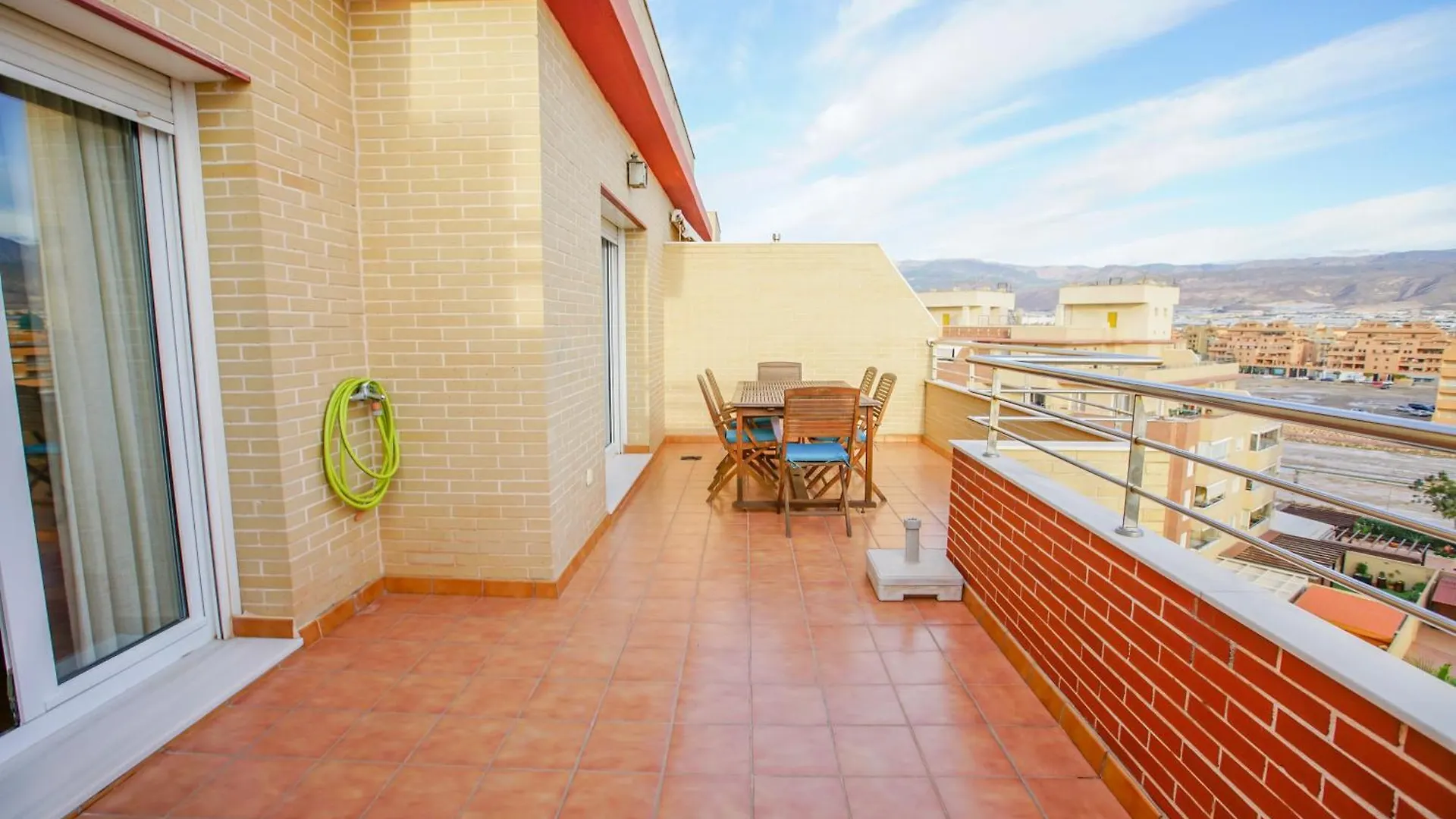Seaside Terrace Apartments: Beachfront Living with Pool and Views Roquetas de Mar Apartment