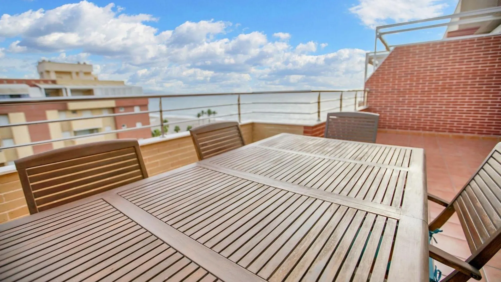 Seaside Terrace Apartments: Beachfront Living with Pool and Views Roquetas de Mar Apartment
